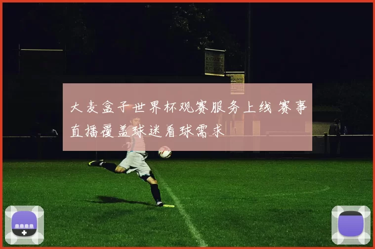 大麦盒子世界杯观赛服务上线 赛事直播覆盖球迷看球需求
