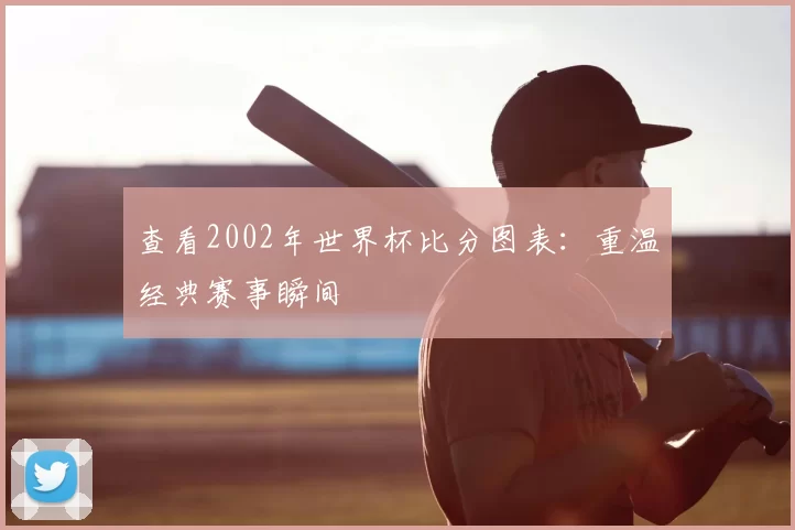 查看2002年世界杯比分图表：重温经典赛事瞬间