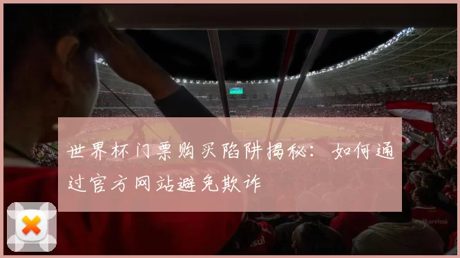 世界杯门票购买陷阱揭秘:如何通过官方网站避免欺诈