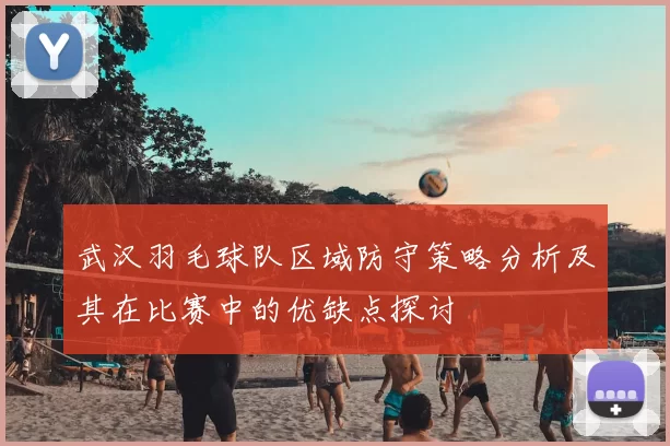 武汉羽毛球队区域防守策略分析及其在比赛中的优缺点探讨